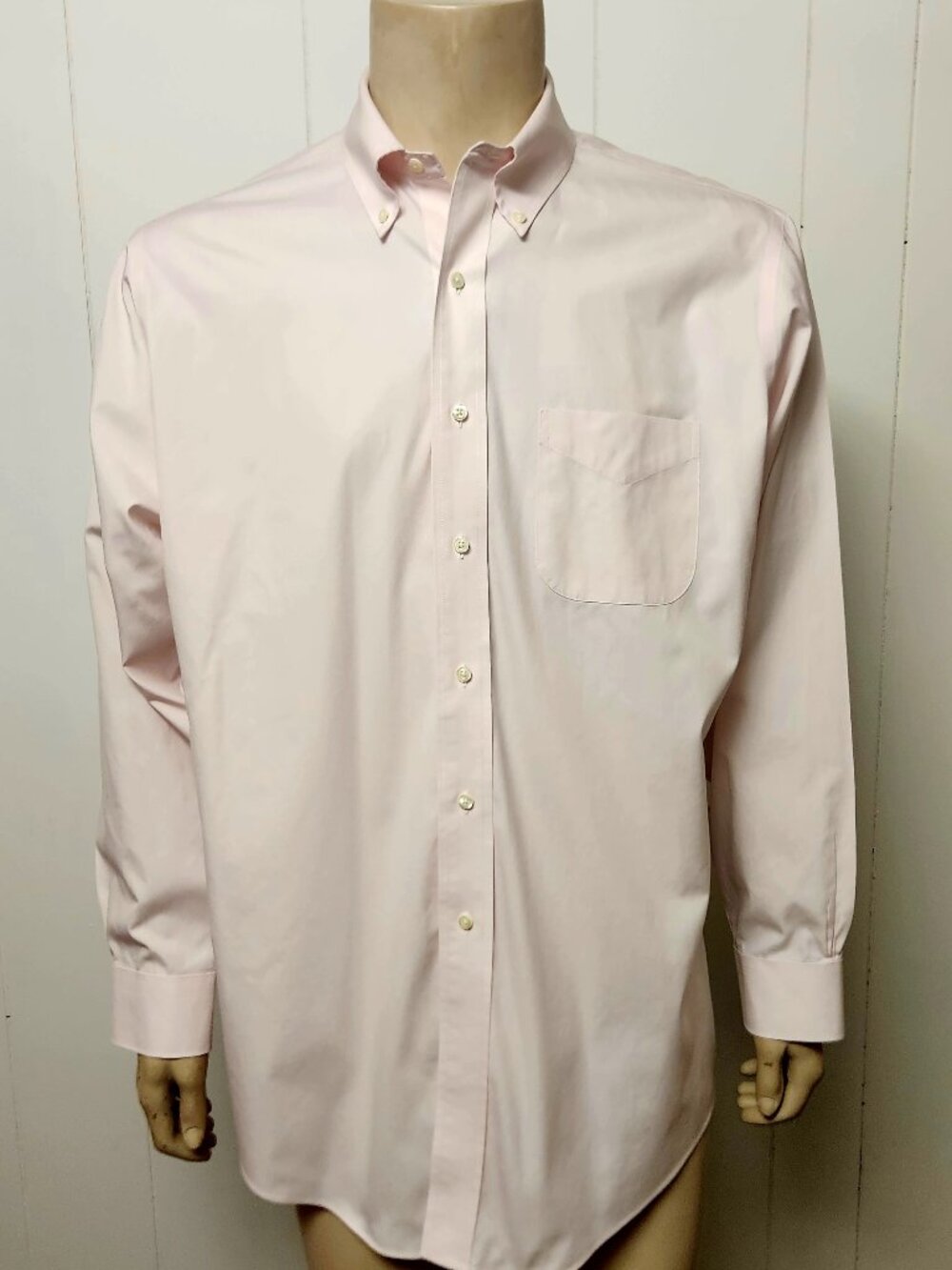 Brooks Brothers shirt 16.5-34 men's pink cotton button down